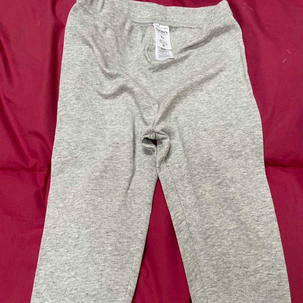 Carters Light Gray Kids Leggings